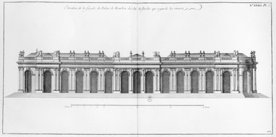 Fassade an der Seine des Palais Bourbon, Paris, aus 